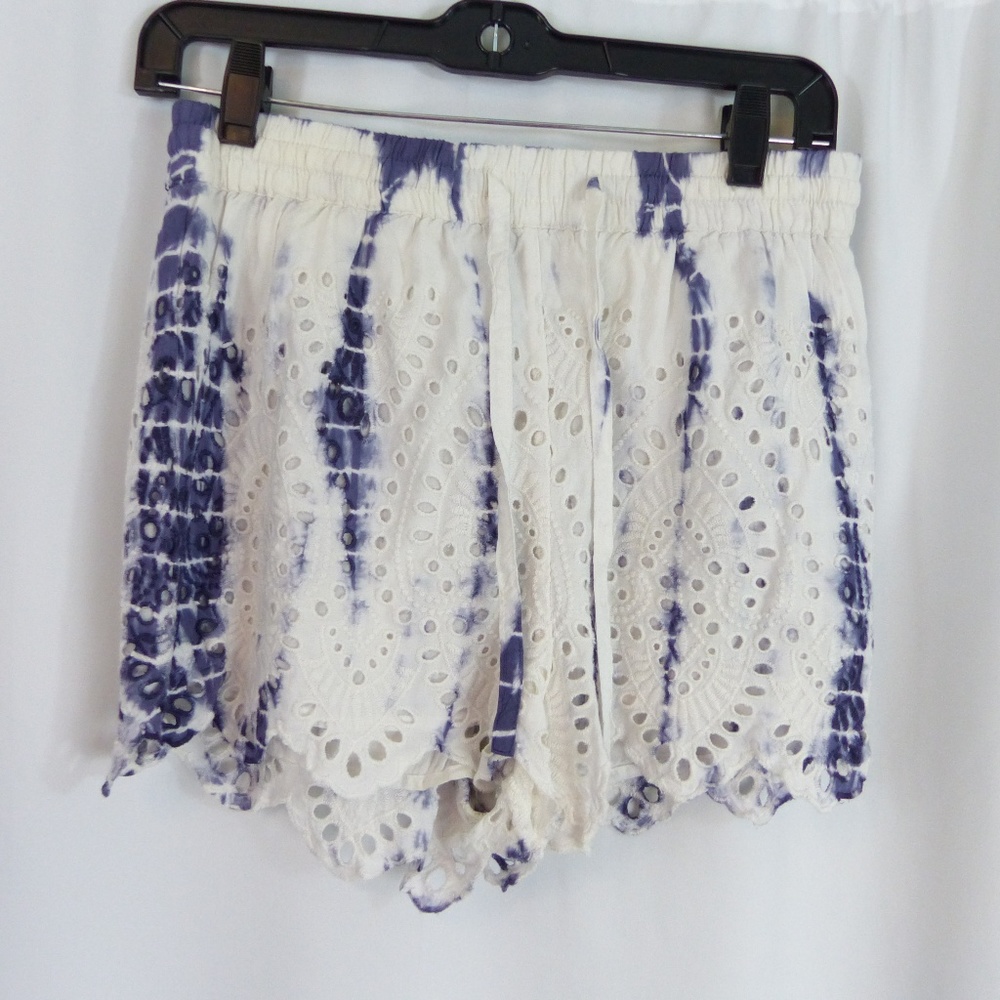 Top shop Shorts Womens Tie Dye Print Size 4 Eyelet